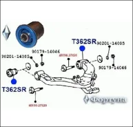����������� ������ ��������� ������� [48061-28040] ������� T362SR 14,5x42,5/44x69,5 � (Toyota LiteAce, TownAce Noah CR5#, SR50, KR52, CM/KM75,8#) T362...