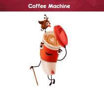 -.   . Coffee Machine.   2 