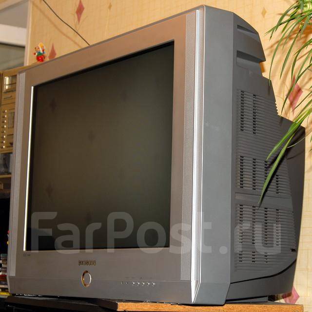 Огромный кинескопный телевизор Samsung CS-29.100Hz, картинка в картинке ...