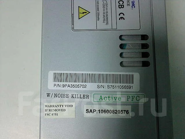 ���� ������� FSP Group(FSP350-60HLC) 350W Active PFC(24+4+4SATA) ����