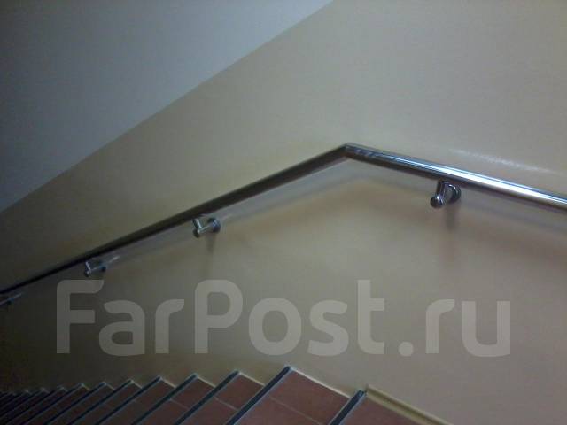 Установка перил, поручней, ограждений, козырьков из нержавеющей стали ...