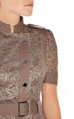 Платье с кружевом коричневое Карен Миллен Karen Millen 16 разм - Основная одежда во Владивостоке