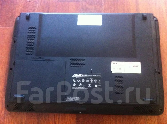 ASUS K50AB. 2,3����, ��� 4 ��, ���� 250���, WiFi: 1, Bluetooth: 1, ����������� �� 3��. ����
