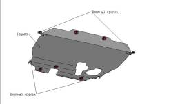 Защита двигателя. Toyota Auris, ZRE151, NZE151H, NZE154H, ZRE154H, NRE150, ZRE152H Toyota Corolla Двигатели: 1ZRFE, 1NZFE, 2ZRFE, 4ZZFE