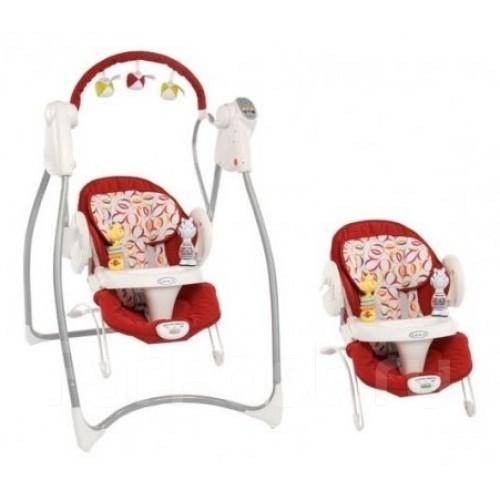 Кресло качалка swing n bounce graco