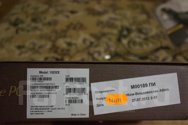 ASUS Eee PC 1025CE. 133����, ��� 2048 ��, ���� 500���, WiFi: 1, Bluetooth: 1, ����������� �� 12��. ����