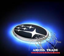 Подсветка под логотип, эмблему Subaru (Субару) Синий 140 мм x 73 мм