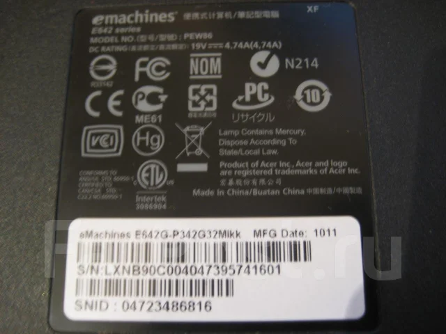 eMachines E642G-P342G32Mikk. 2,2����, ��� 3072 ��, ���� 320���, ����������� �� 2��. ����
