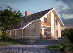 Проект дома из СИП-панелей Европа. 100-200 кв. м., 2 этажа, комбинированный