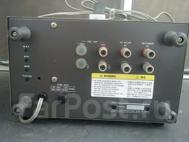 アンプ LFM-39A Wow & Flutter Meter Leader lfm-39a wow drift & flutter meter, б/у. Цена: 6 000₽ в