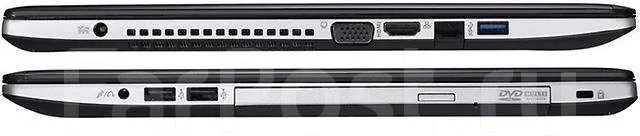 ASUS K56CM. 1,8����, ��� 4 ��, ���� 500���, WiFi: 1, Bluetooth: 1, ����������� �� 5��. ����