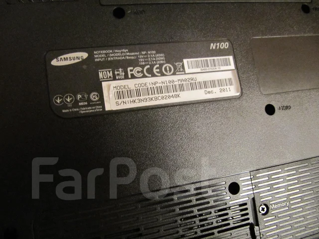 Samsung N100. 1,3����, ��� 1024 ��, ���� 320���, WiFi: 1 ����