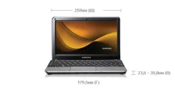 Samsung NC215. 1,6����, ��� 2048 ��, ���� 320���, WiFi: 1, Bluetooth: 1, ����������� �� 14��. ����