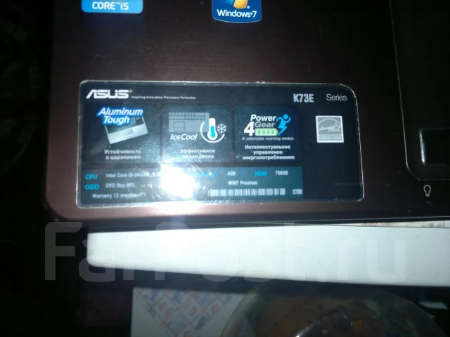 ASUS K73E. WiFi: 1 ����