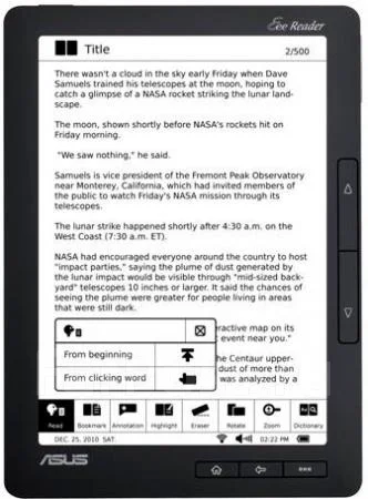������ Asus EeeReader DR-900 ����