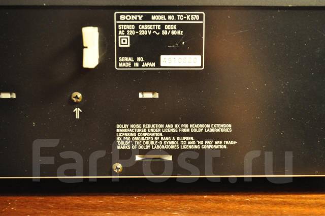 Кассетная дека Sony TC-K570 - Музыкальные центры, магнитофоны во ...