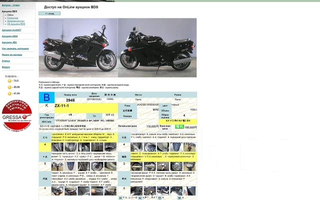 Kawasaki Ninja ZX-11, 1992, 1 100 куб. см. 4х тактный, пробег по