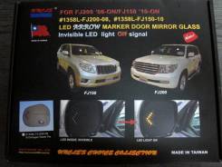 Зеркало заднего вида боковое. Toyota Land Cruiser, GRJ200, J200, URJ200, UZJ200, UZJ200W, VDJ200 Toyota Land Cruiser Prado, GDJ150, GDJ150L, GDJ150W...