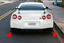 Накладка на бампер. Nissan GT-R, R35