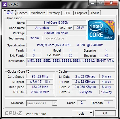 ASUS K52JE. 2,4����, ��� 4 ��, ���� 500���, WiFi: 1, Bluetooth: 1, ����������� �� 2��. ����
