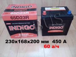 Indigo. 60 А.ч., правое крепление, производство Корея