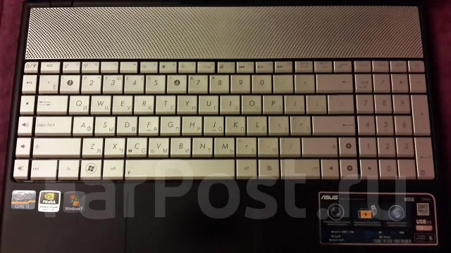 ASUS N55SF. 2,4����, ��� 6 ��, ���� 750���, WiFi: 1, Bluetooth: 1, ����������� �� 3��. ����