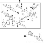Сальник хвостовика редуктора моста. Infiniti: QX56, QX70, M45, Q40, G25, QX50, Q60, FX45, EX35, EX37, FX30d, G35, FX50, M35, G37, FX35, FX37, EX25 Nis...