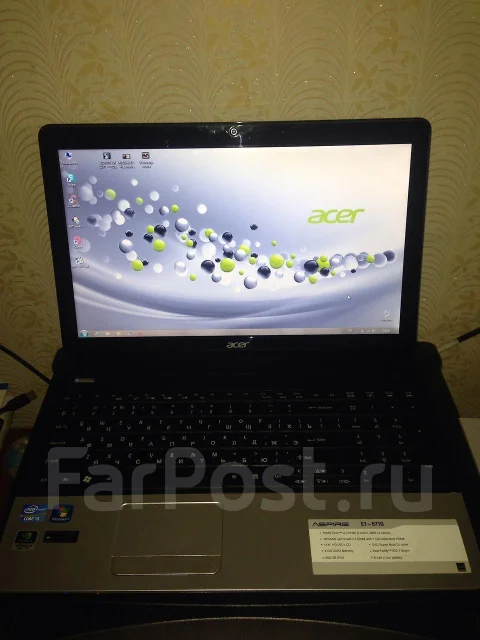 Acer Aspire E1-571G-32374G50Mnks. 2,4����, ��� 4 ��, ���� 500���, WiFi: 1, ����������� �� 3��. ����