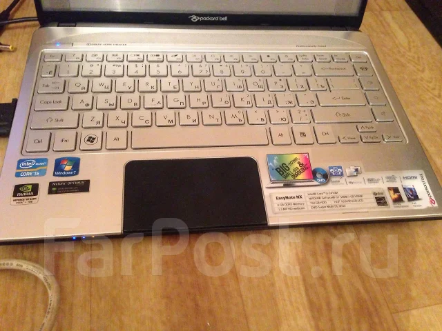 Packard Bell EasyNote NX69. 2,3����, ��� 6 ��, ���� 500���, WiFi: 1, Bluetooth: 1, ����������� �� 3��. ����