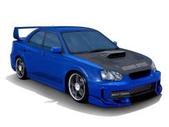 Порог пластиковый. Subaru Impreza WRX STI, GDB