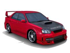 Обвес кузова аэродинамический. Subaru Impreza WRX STI, GDB