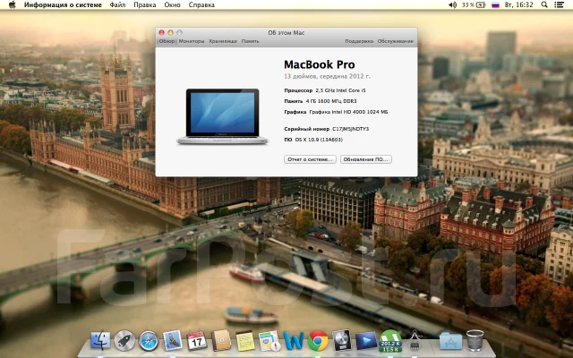 Apple MacBook Pro 13 2012 Mid MD101. 2,5����, ��� 4 ��, ���� 500���, WiFi: 1, Bluetooth: 1, ����������� �� 5��. ����