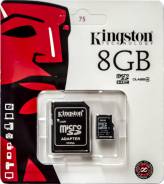 MicroSDHC. 8 Гб, интерфейс microSDHC