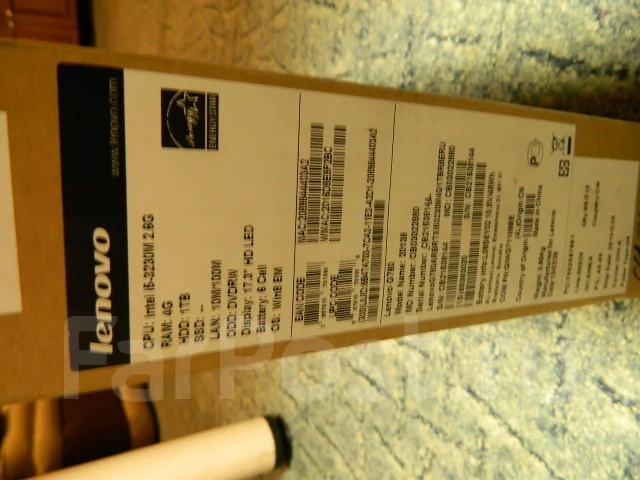 Lenovo G780. 2,6����, ��� 4 ��, ���� 1 000���, WiFi: 1, Bluetooth: 1 ����