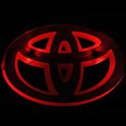 Светодиодная подсветка эмблемы Toyota (белая и синяя)