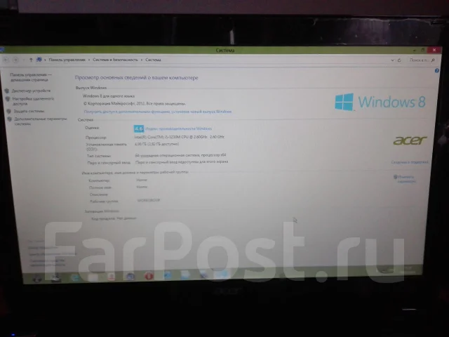 Acer Aspire E1-571G-53234G50Mnks. 2,6����, ��� 4 ��, ���� 500���, WiFi: 1, ����������� �� 4��. ����