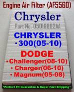 Фильтр воздушный. Dodge Challenger Dodge Magnum Chrysler 300C, LX Двигатели: CHRYSLERHELLCAT, CHRYSLERHEMI, CHRYSLERHEMI392, ESF, EZH, 27FX, 35CSP, EE...