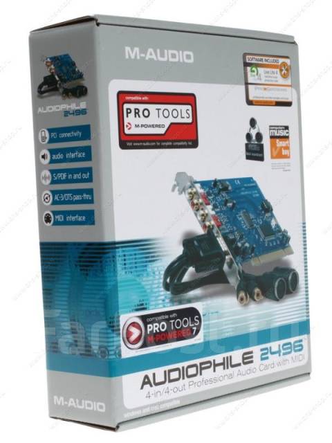 Звуковая карта m audio audiophile 2496