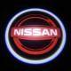 Светодиодная подсветка на дверь с логотипом " Nissan "