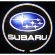 Светодиодная подсветка на дверь с логотипом "Subaru"