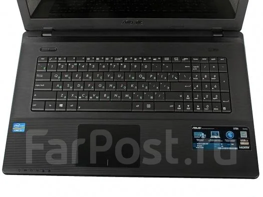 ASUS X75A. 2,5����, ��� 4 ��, ���� 750���, WiFi: 1, Bluetooth: 1 ����