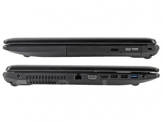 ASUS X75A. 2,5����, ��� 4 ��, ���� 750���, WiFi: 1, Bluetooth: 1 ����
