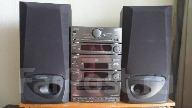 Блочный муз. центр Pioneer A-P710+колонки Kenwood S-58 80w 8ом во