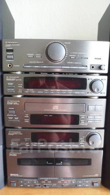 Блочный муз. центр Pioneer A-P710+колонки Kenwood S-58 80w 8ом во