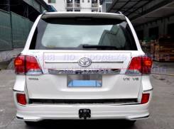 Хром на заднию дверь под знак тойота на land cruiser 200 land200