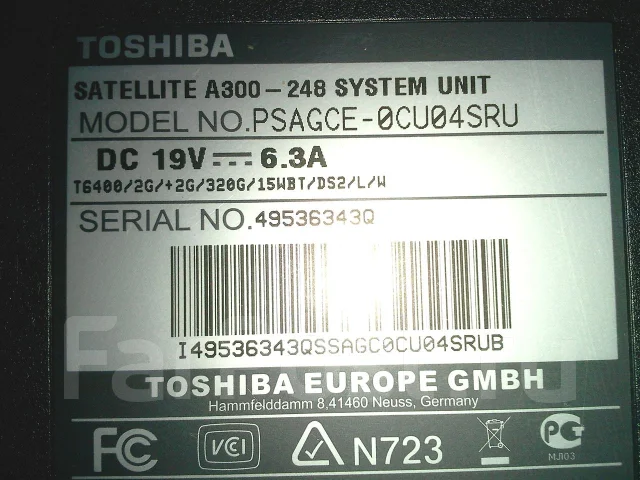 Toshiba Satellite A300-22X ����