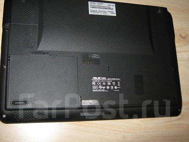 ASUS K50C. 220����, ��� 1024 ��, ���� 150���, WiFi: 1, Bluetooth: 1, ����������� �� 2��. ����