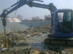 Услуги Ямобура 5.5тонн на гусеницах , бурим и копаем , Винтовые СВАИ