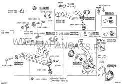 Сайлентблок. Toyota Land Cruiser, HDJ101, FZJ100, HDJ101K, HDJ100, UZJ100 Двигатели: 1HDT, 1FZFE, 2UZFE, 1HDFTE