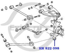 Сайлентблок. Toyota: Crown, Cresta, Mark II, Crown Majesta, Chaser Двигатели: 2JZGE, 1GGPE, 2LTE, 1JZGE, 1GFE, 4SFE, 1JZGTE